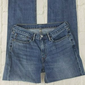 Levis Mens Size 34 x 34 Relaxed Straight Leg Jeans
